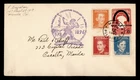 DR WHO 1944 PHILIPPINES JAPANESE OCCUPATION OVPT FDC MARTYR COMBO M76552