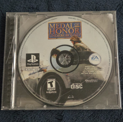 EA Games Medal of Honor: Underground PS1 Disc Only 2000 Multiplayer NTSC T