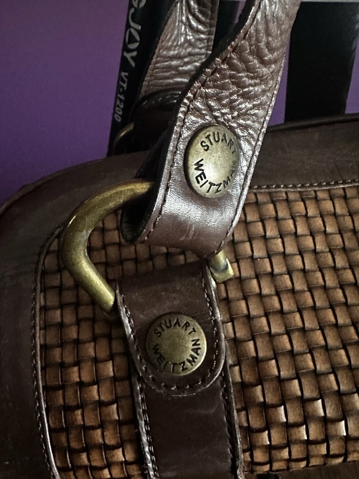 Vintage Stuart Weitzman Leather Purse designer  - Image 2 of 2