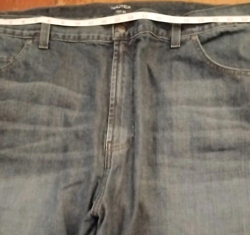 NWOT Nautica BIG & TALL Sz.50 X 30 Denim Classic Straight Leg Distressed Jeans - Picture 6 of 11