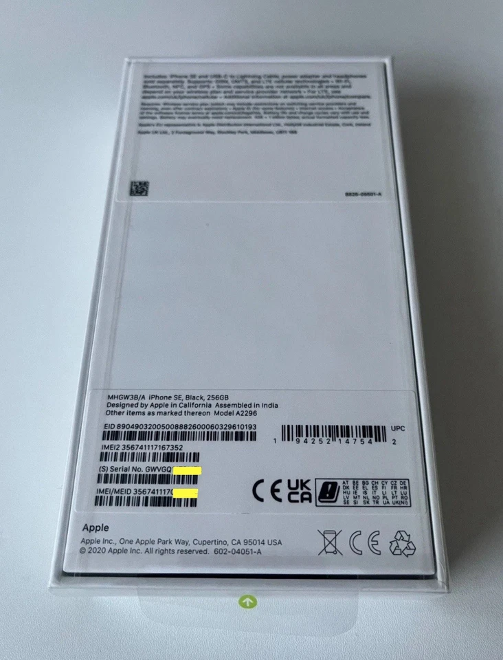 New Sealed Apple iPhone SE 2nd Generation 256gb - Black - Home Button - Image 2 of 3