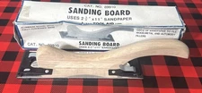 S&G TOOL AID AUTO BODY WORK SANDING BOARD 2-3/4” X 11” SANDPAPER NOS WOOD