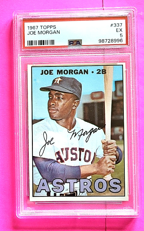 Joe Morgan 1967 Topps #337 PSA 5 EX SL88