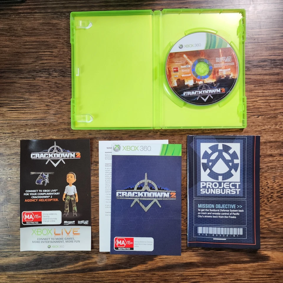 Crackdown 2 Xbox 360 Manual & Map PAL Complete Free Postage AUS - Image 4 of 4