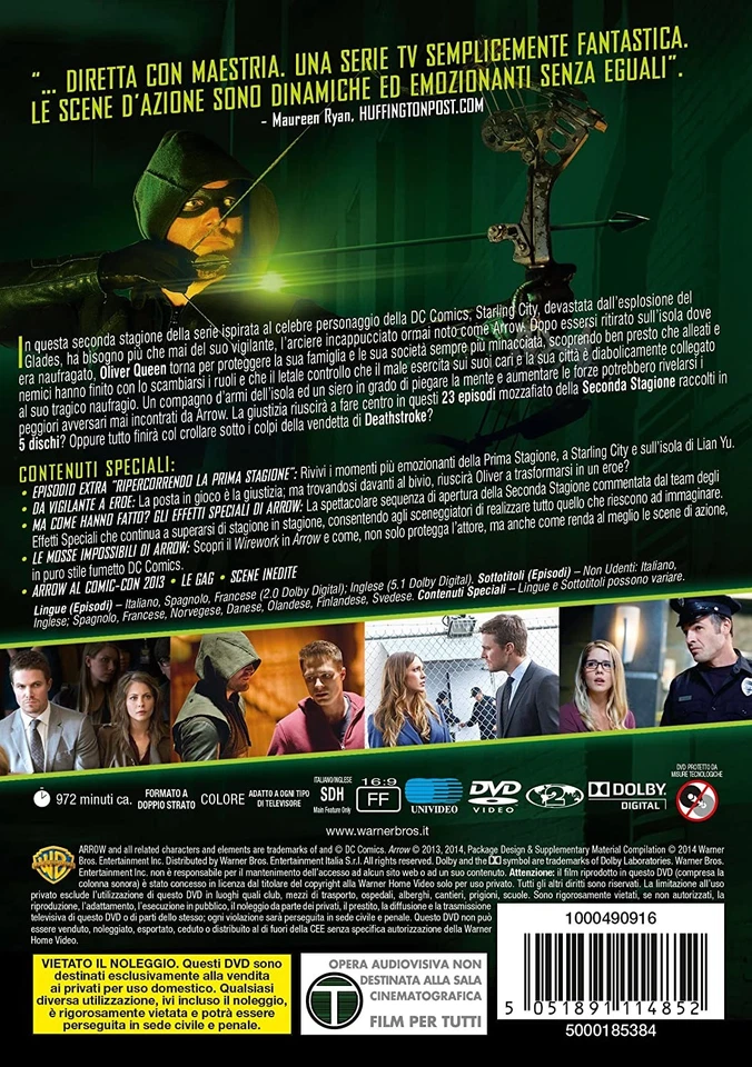 Arrow Stg.2 (Box 5 Dv) (DVD) Stephen Amell Katie Cassidy John Behring - Image 2 of 4