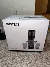 SUSTEAS Cold Press Juicer, 300W, 5.3" Large Feed Chute, 1.5L Capacity, Automatic