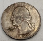1941 S Washington Quarter 90% Silver US Coin