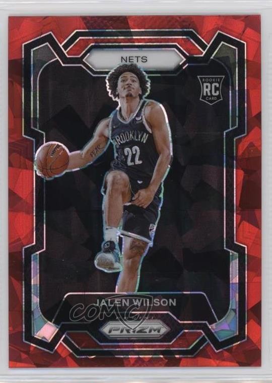 2023-24 Panini Prizm Red Ice Prizm Jalen Wilson #128 0x49