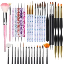 Artdone 35Pcs Nail Art Pens Brushes,Nail Art Tool Set,Nail Dotting Tools