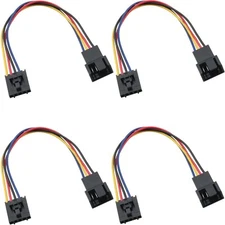 Fan Adapter Cable 4PCS 17.5cm/6.89inch 5 Pin to 4 Pin Connector Converter Jac...