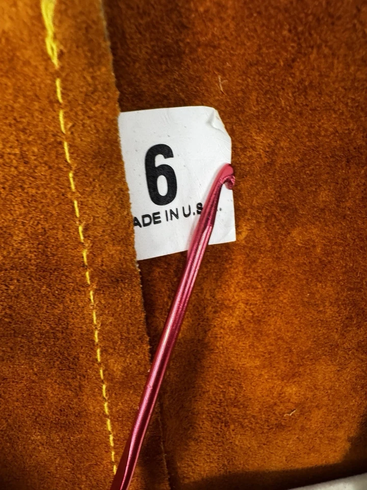 Chaleco de Gamuza Vaquero Occidental Walkers Longhorn Equitación Rodeo Sheriff EE. UU. 6 de Colección Foto 3 de 4