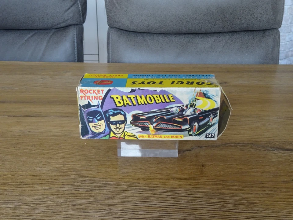 Corgi 267 Batmobile Zubehör 'Aussenschachtel' only 60er Jahre Rarität - Bild 2 von 4