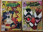Marvel Comic Amazing Spiderman #362 & 363 Bagly Newsstand Venom Carnage