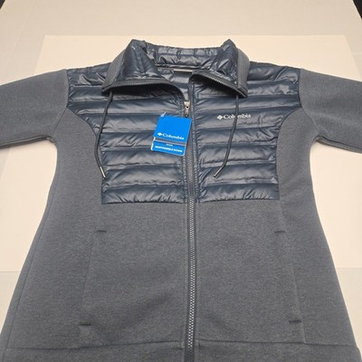 COLUMBIA WOMENS PEAK DISTRICT HYBRID BLUE JACKET -SMALL- NEW W/TAGS