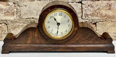 ANTIQUE 13'' SCROLLED WOOD SETH THOMAS 103 A FOUR 4 JEWELS WIND UP MANTLE CLOCK