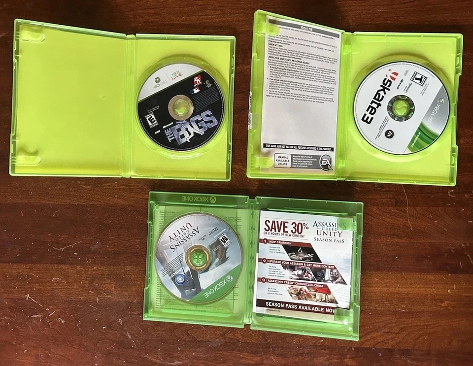 ¡Lote de juegos Xbox One/360!(Assassins Creed Unity, The Bigs, Skate 3) Foto 2 de 2