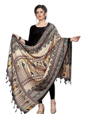 printed Dupatta scarf bridal women shawl Indian traditional Pakistani chunni