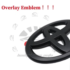 3D Blackout Emblem Rear Liftgate Badge Overlay Kit For 2011-2020 Sienna Sequoia