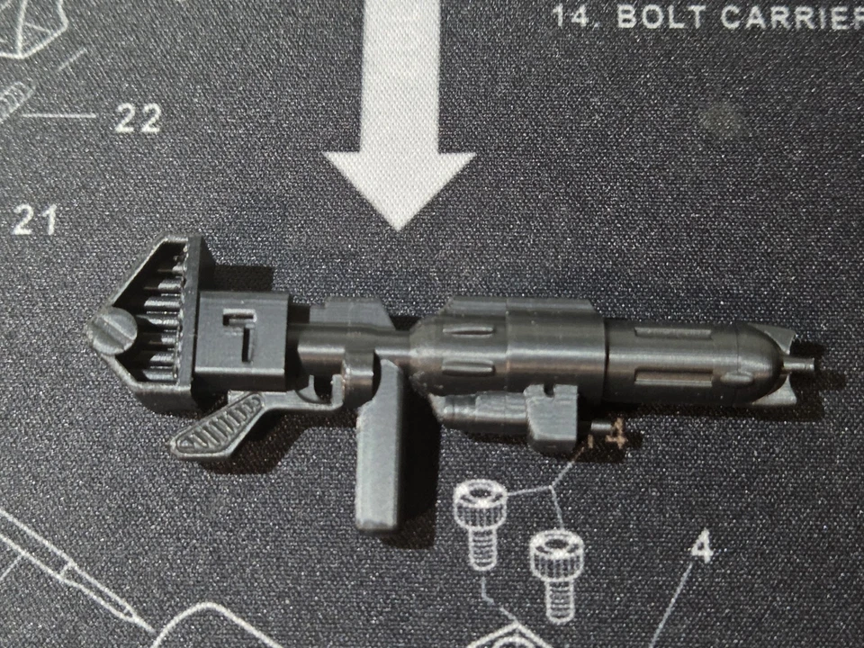 Juego de pistola y puño hinchado Transformers G1 Optimus Prime impreso en 3D izquierda y derecha Foto 4 de 4