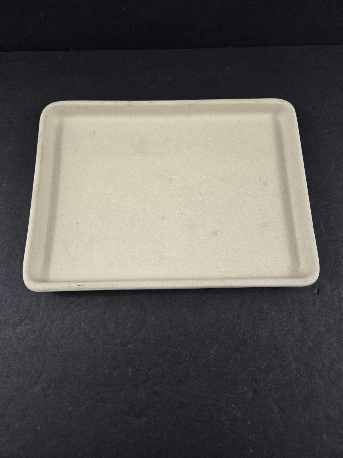 Pampered Chef Small Bar Pan Toaster Oven Stoneware Baking Stone 1448 Vintage