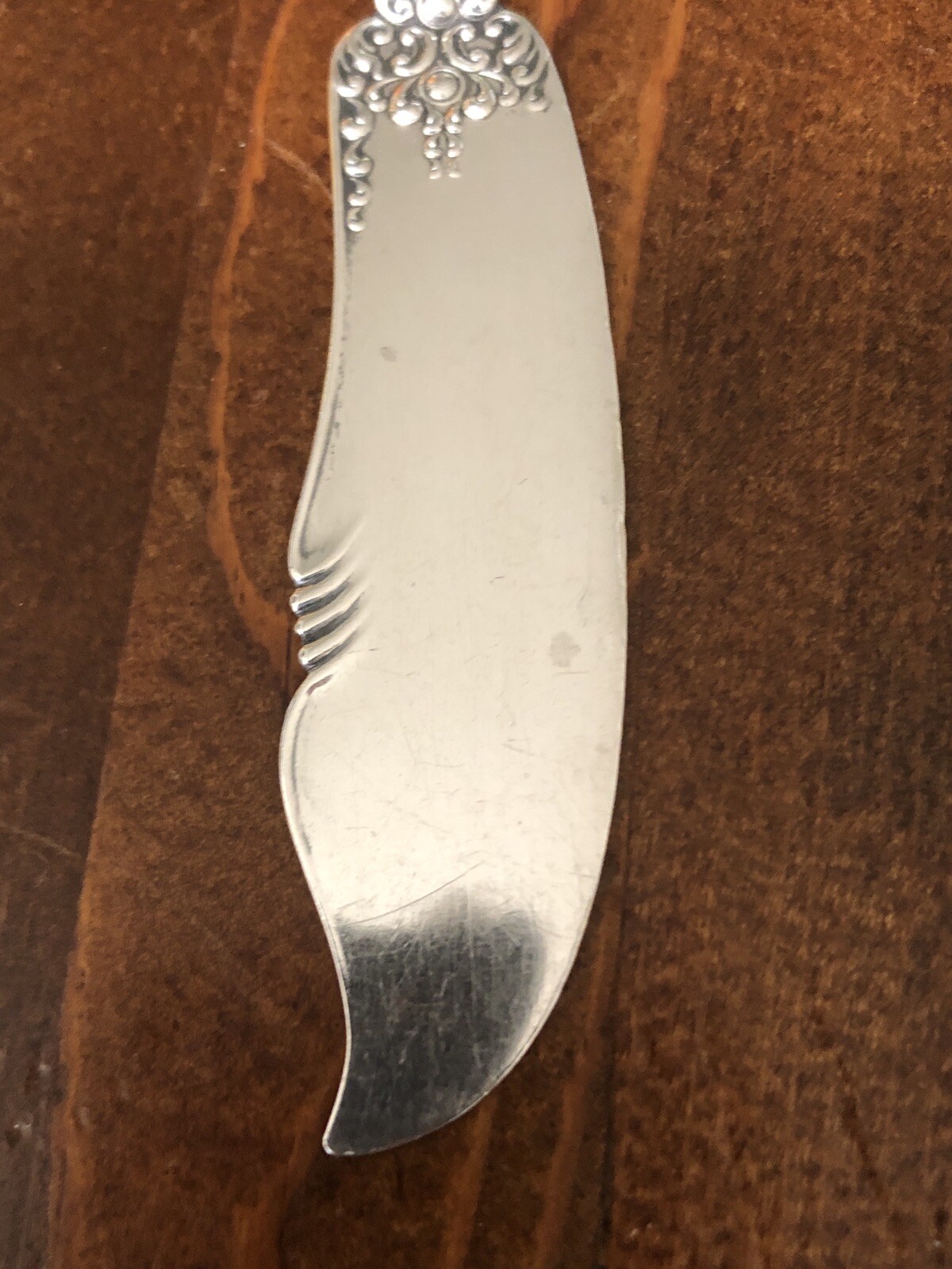 Antique Mechanics Silver Co. Sterling Silver Master Butter Knife Olympia Pattern