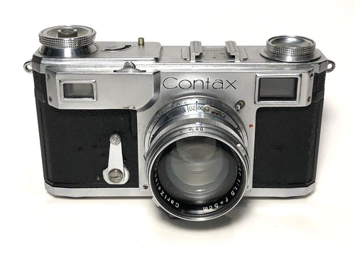 Zeiss Ikon Contax II With Lens Zeiss Sonnar 2/5cm (For Parts)