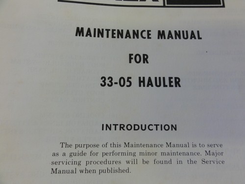 Terex GM 33-05 Hauler Maintenance Manual 72SP6 - Picture 4 of 8
