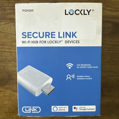 Lockly Secure Link Wi-Fi Hub-PGH200 For Lockly Devices Brand New