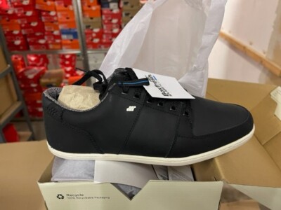Neu Boxfresh SPENCER Leather Leder AM Gr:38 E-15550 sneaker freizeit schwarz