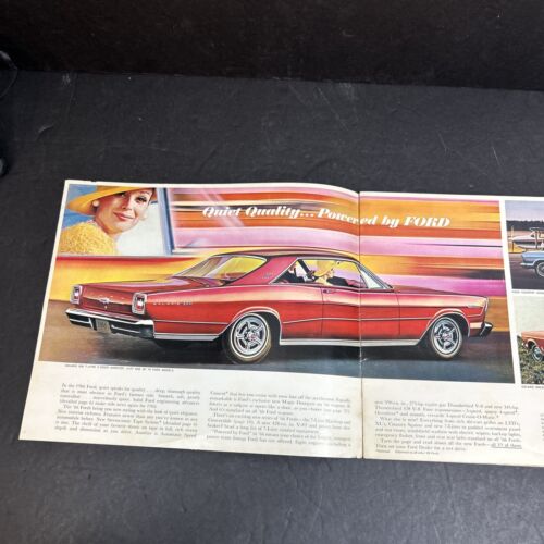 1966 Ford Full Size Car Blue Sales Brochure 66 LTD Galaxie Country Squire - Picture 2 of 24