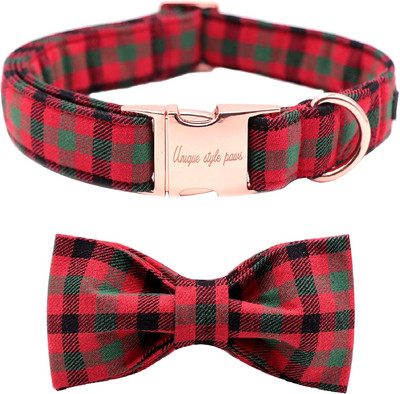 Unique Style Paws Weihnachtshundehalsband, Fliege Hundehalsband, Bequeme Verstel