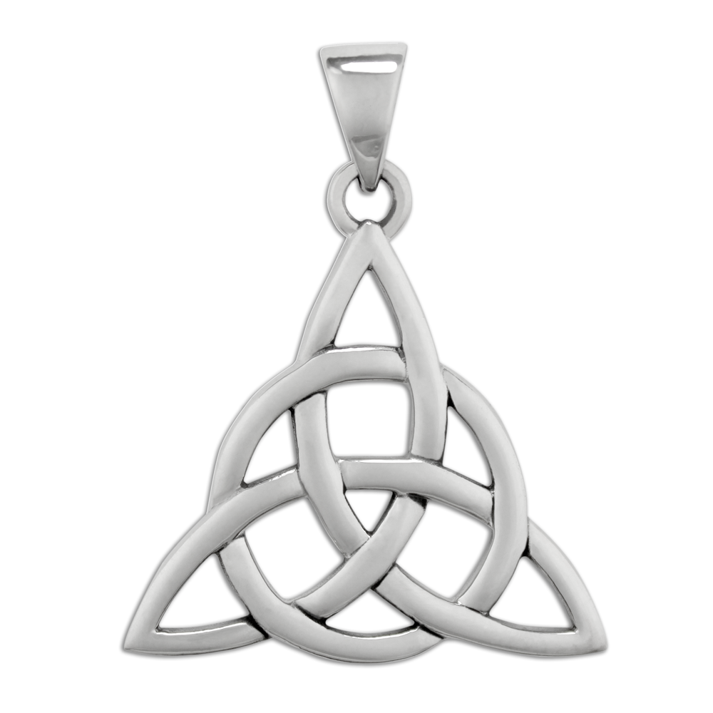 WithLoveSilver Solid 925 Sterling Silver Celtic Trinity Knot Pendant - Triquetra Charm, 5.8g - View #3