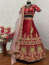 Maroon Colour Dulhan Lehenga Choli, Wedding Lehenga Choli