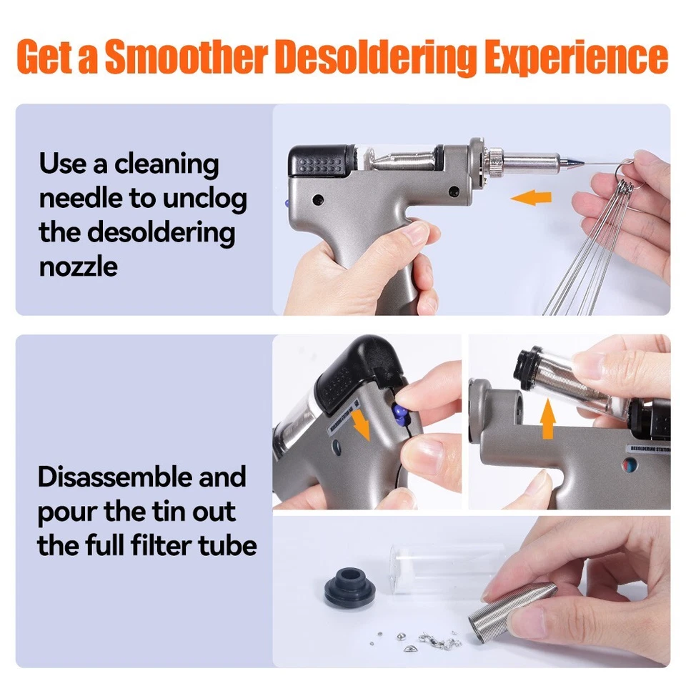 Estación de desoldadura 948 pistola de succión de vacío 90W estación de soldadura kit herramientas Foto 4 de 4