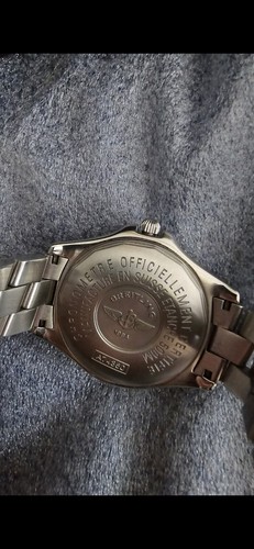 Breitling Colt blaues Zifferblatt Damenuhr - A77380 - Bild 9 von 9