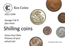 1549-1946 GEORGE V & VI plus + more SILVER Shillings Chose the date of your coin
