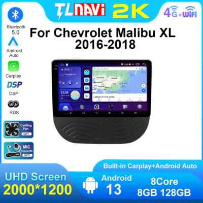 For Chevrolet Malibu XL Multimedia Stereo Carplay Radio GPS Navigation System 4G