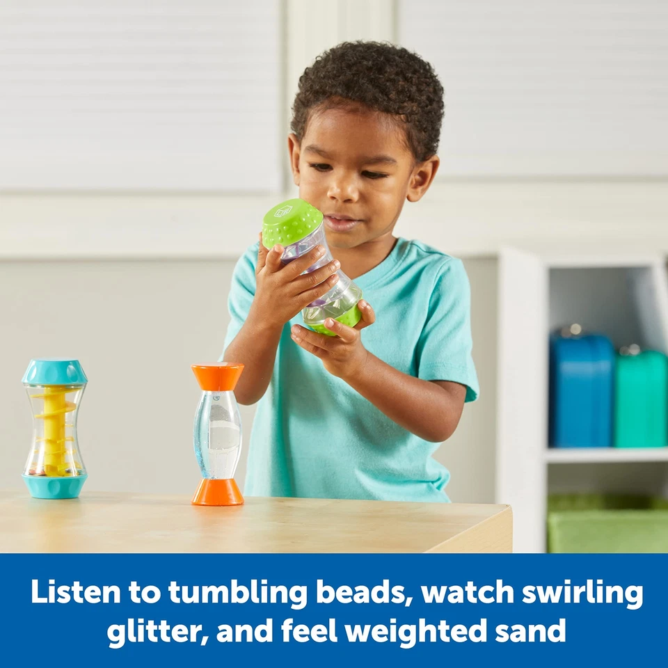 Recursos de aprendizaje Trío sensorial Tubos inquietos Juguetes educativos multicolores Niños Foto 4 de 4