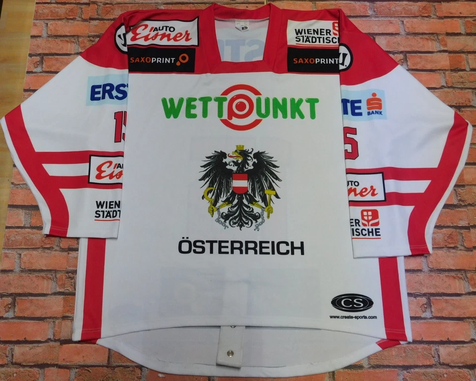 Trikot Ice Hockey Ghiaccio Österreich Beck Indossata - Bild 2 von 3