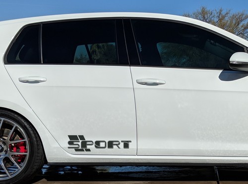 Vinyl Aufkleber Autos Tuning Sport Design Rechts links seite 2x hochwertigen - Picture 5 of 9