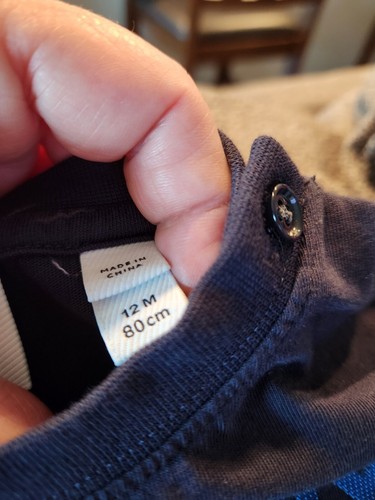 Burberry London Boys' T-Shirt "Navy Blue" Toddler 12mo - Picture 5 of 6