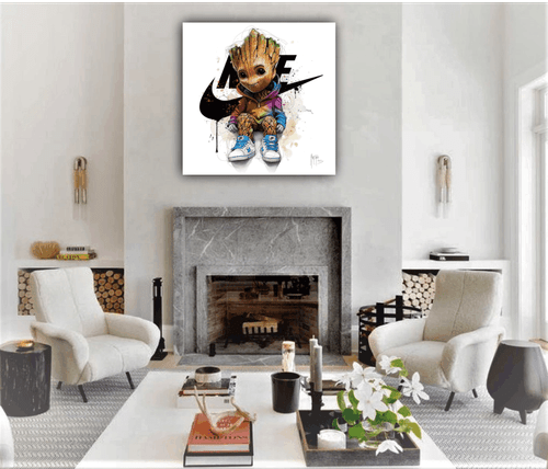 Wandkunst Leinwanddruck Avengers Nut gerahmt zum Aufhängen bereit Wanddekoration moderne Kunst - Bild 5 von 8