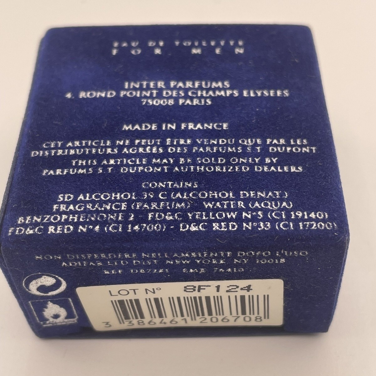 Perfume「PRFM×POTR」BONSAC MINI S.T. Dupont Pour Homme Mini EDT 5ml .17oz Splash - NEW IN