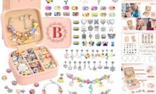 Charm Bracelet Making Kit for Girls 3-12, Kids Jewelry Making Kit 66Pcs