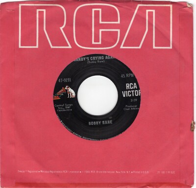 Bobby Bare   Sandy's Crying Again 1967 RCA Country VG+
