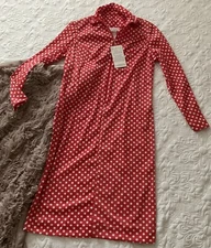 Jeunique Fashions 1960's Vintage NWT Womens Polk-a-dot Collard Dress SZ:12 USA