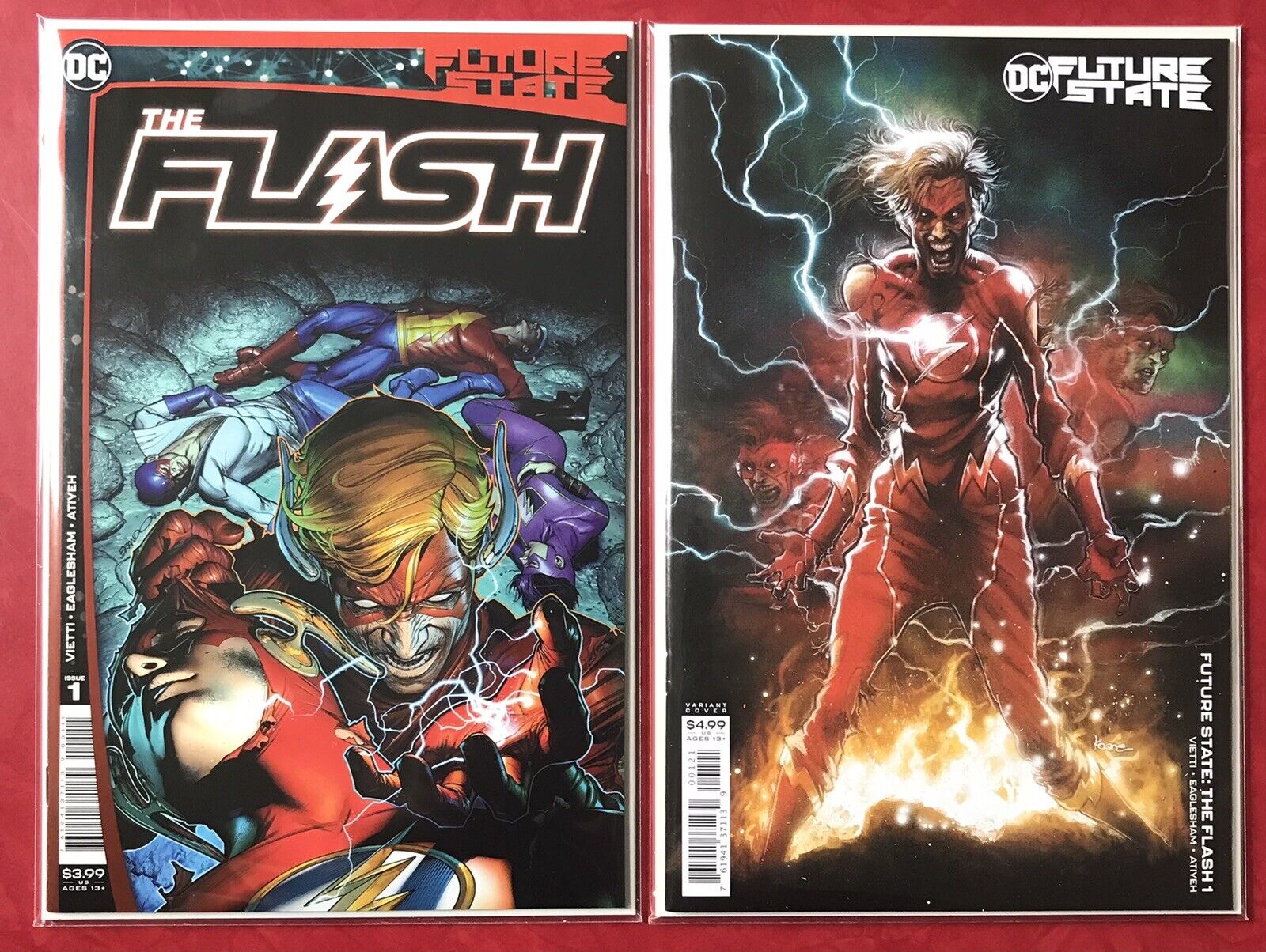 The Flash #1 Future State Comic Lot #1 Variant  DC Comics 2021  NM