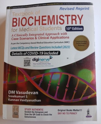 Textbook of Biochemistry for Medical Students: A Clinically Integrat.../PB/2023