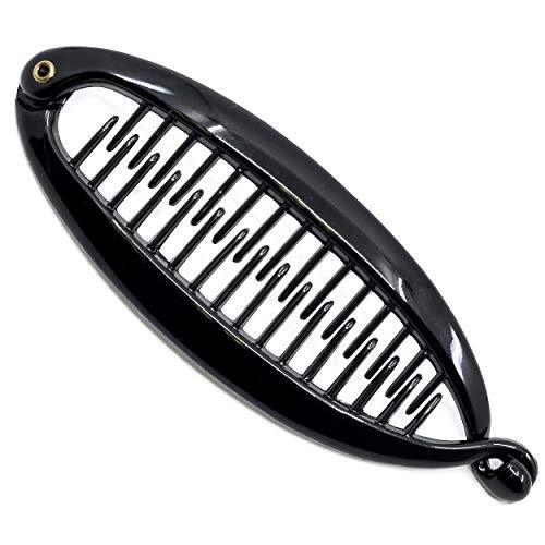  Paris NV137 4.5 inch French Banana Clip Hair Comb Classic Girls Black 4.5" - Bild 1 von 6
