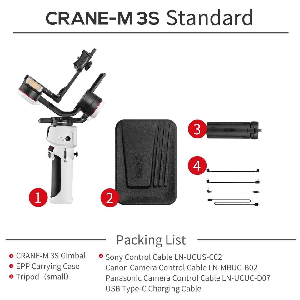 Zhiyun Crane M3S Standard Gimbal Stabilisator - Bild 2 von 4